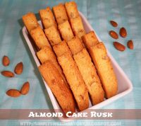 CRISPY ALMOND CAKE RUSK 750G