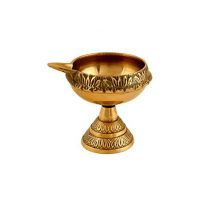 BRASS DIYA MED 3.5"
