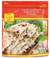 DEEP CHEESE & SPINACH STUFFED NAAN