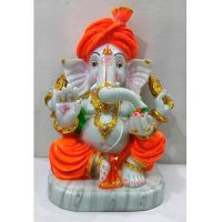 GANESH MURTI PAN LEAVES / CERAMIC