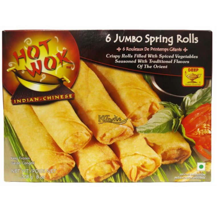 Jumbo Spring Roll Sign HOT WOK JUMBO SPRING ROLLS(6) 228G – Bombay Spices
