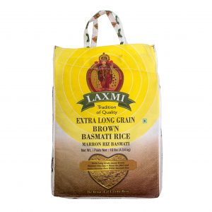 LAXMI BROWN BASMATI RICE 10LB - Bombay Spices