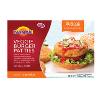 NANAK VEGGIE BURGER PATTIES(8) 640G